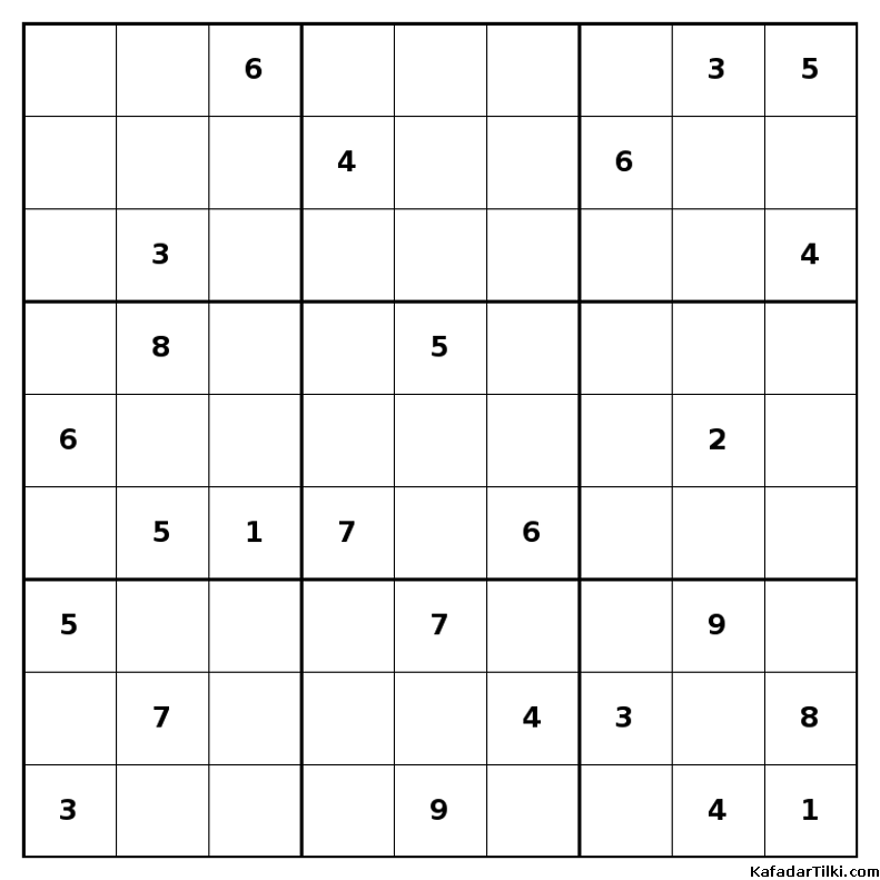 Orta Seviye Sudoku, Kitap 1 - 10
