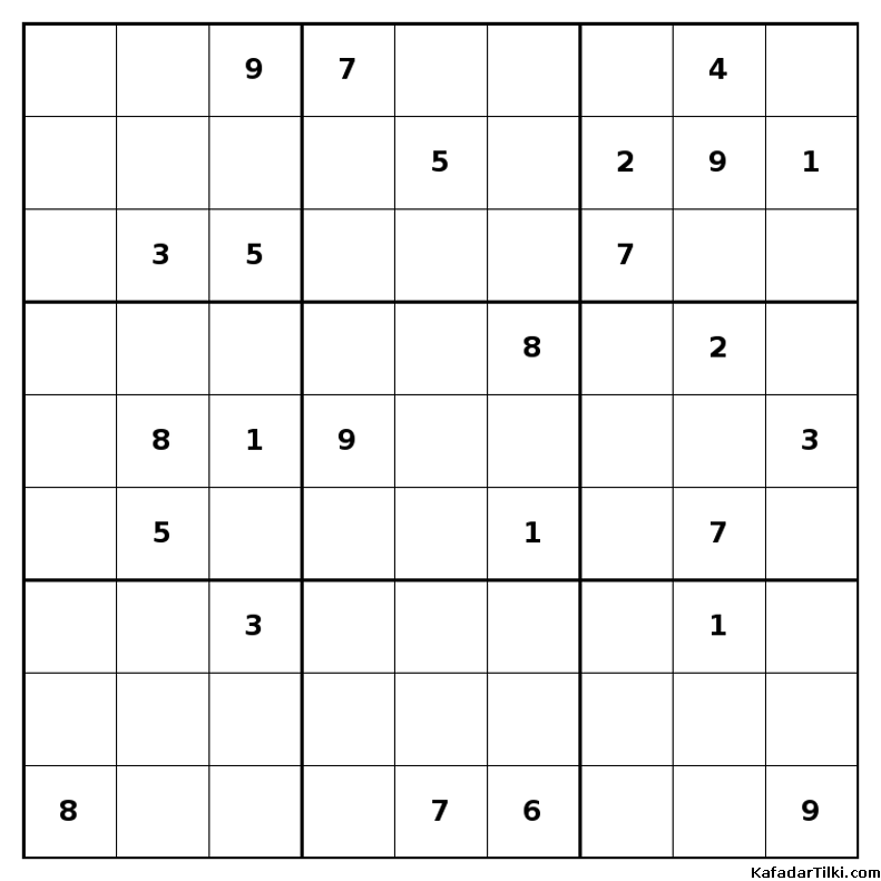 Orta Seviye Sudoku, Kitap 10 - 9