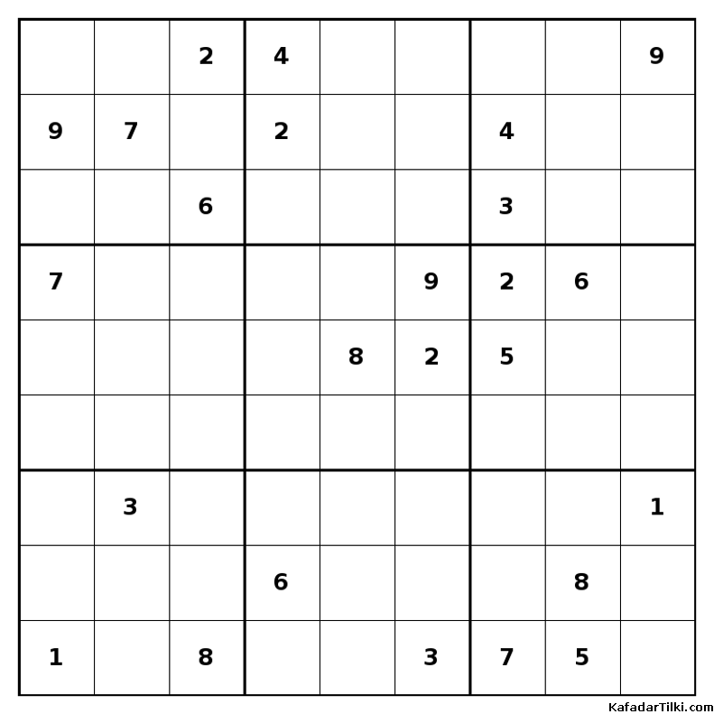 Orta Seviye Sudoku, Kitap 10 - 10
