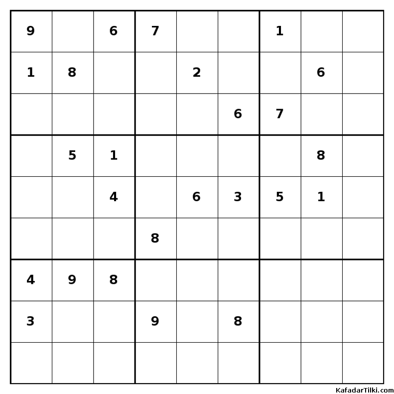 Orta Seviye Sudoku, Kitap 11 - 10