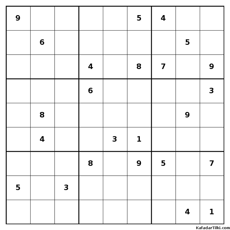 Orta Seviye Sudoku, Kitap 13 - 1