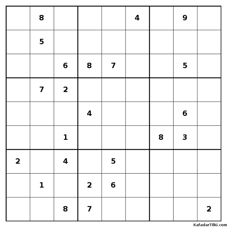 Orta Seviye Sudoku, Kitap 3 - 8
