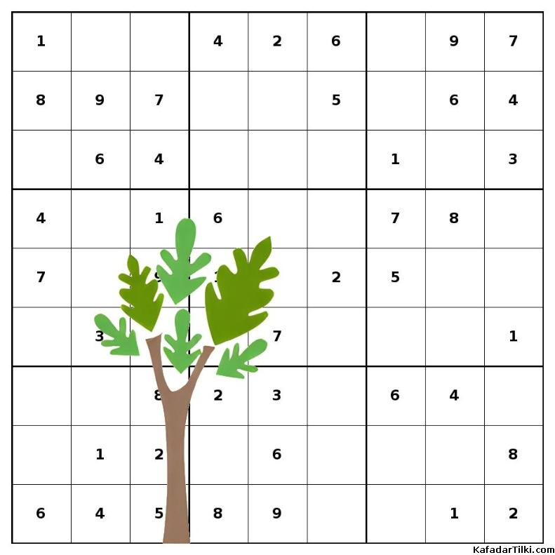 orta seviye zorluk derecesine sahip sudoku kitabı, 4. sayı