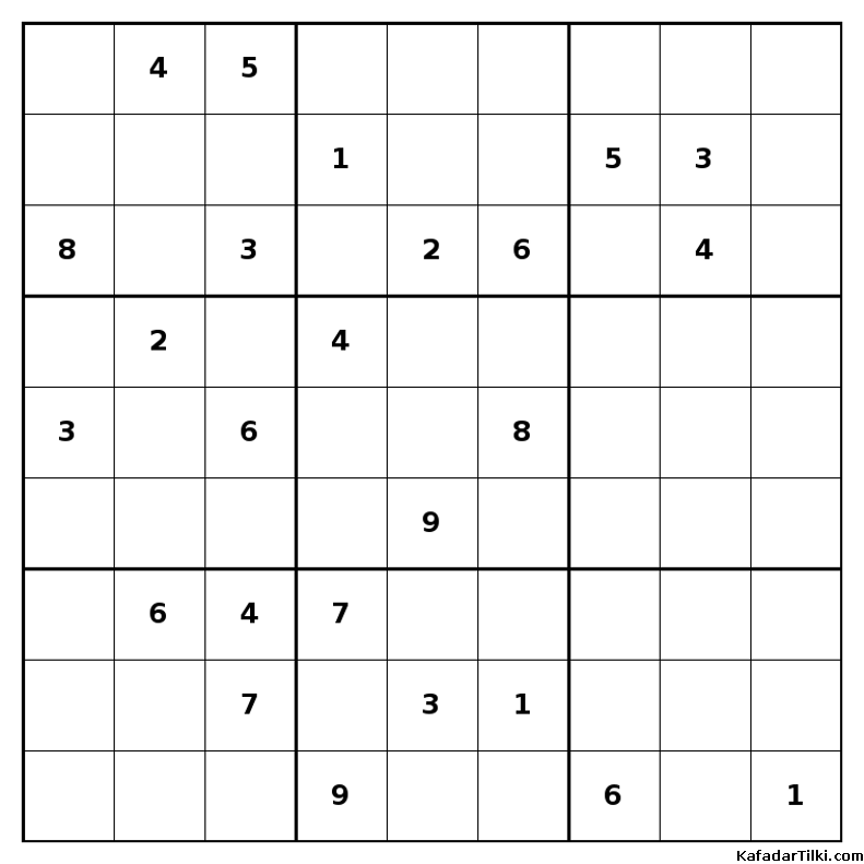 Orta Seviye Sudoku, Kitap 5 - 1