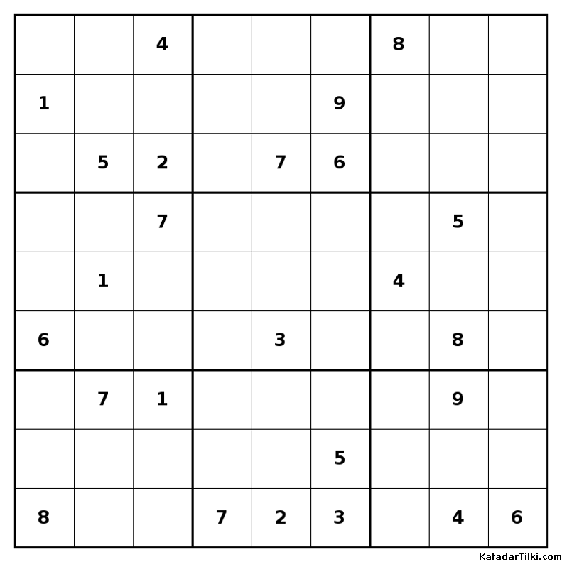Orta Seviye Sudoku, Kitap 5 - 8