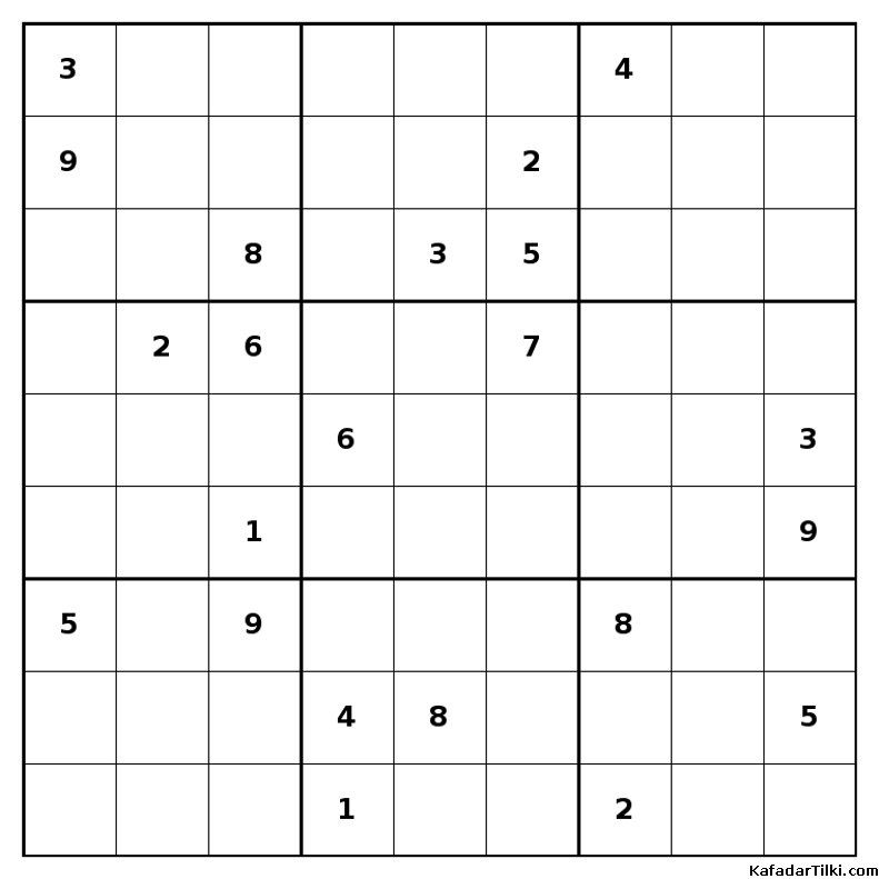 Orta Seviye Sudoku, Kitap 5 - 9