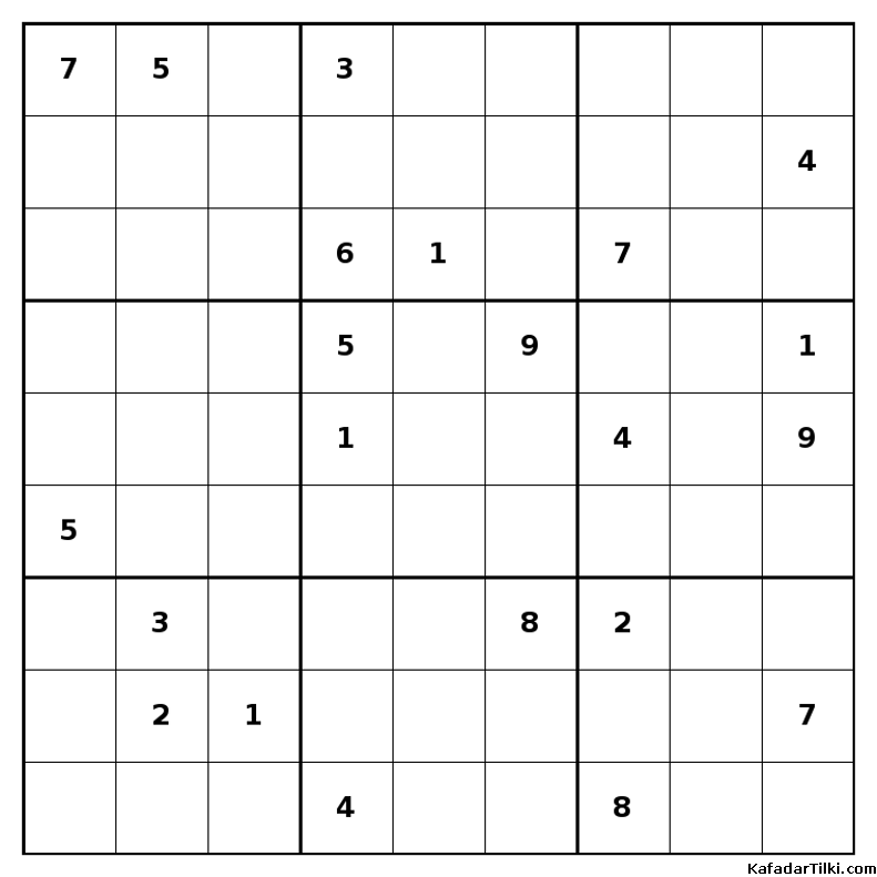 Orta Seviye Sudoku, Kitap 5 - 10