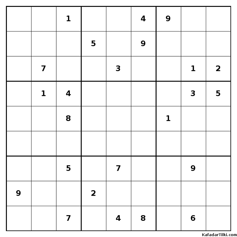 Orta Seviye Sudoku, Kitap 6 - 1