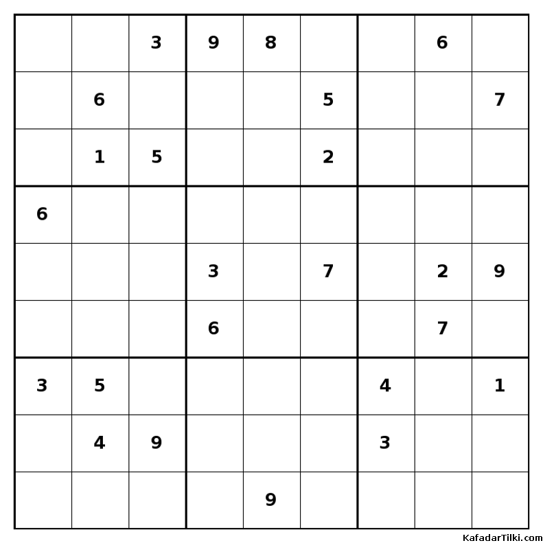 Orta Seviye Sudoku, Kitap 6 - 9
