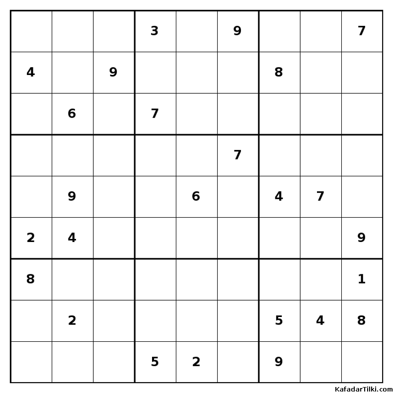 Orta Seviye Sudoku, Kitap 7 - 1