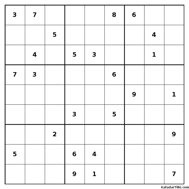 Orta Seviye Sudoku, Kitap 7 - 10