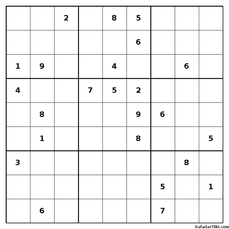 Orta Seviye Sudoku, Kitap 9 - 1
