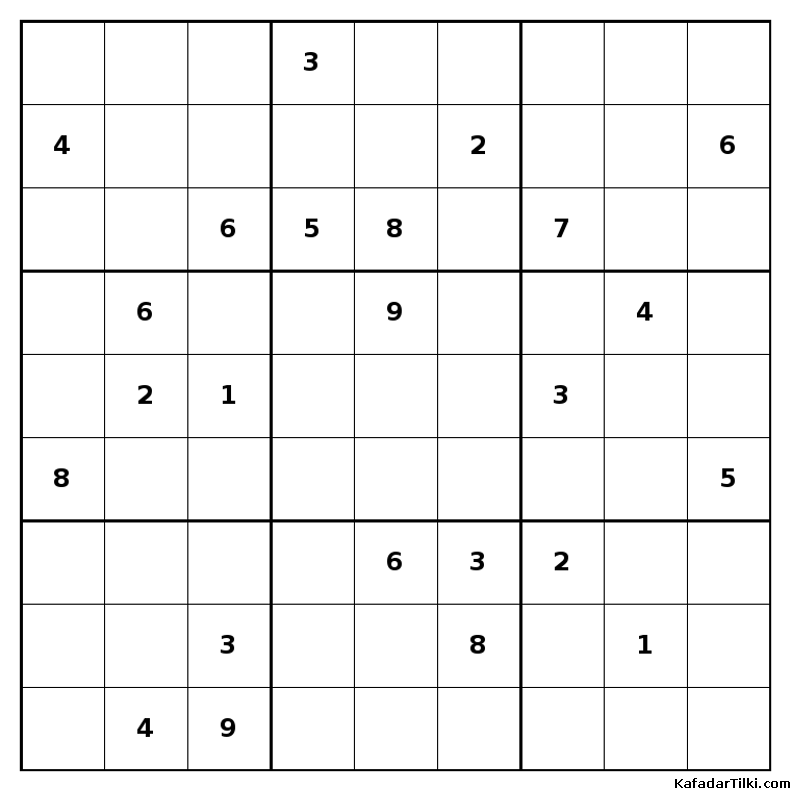 Orta Seviye Sudoku, Kitap 9 - 3