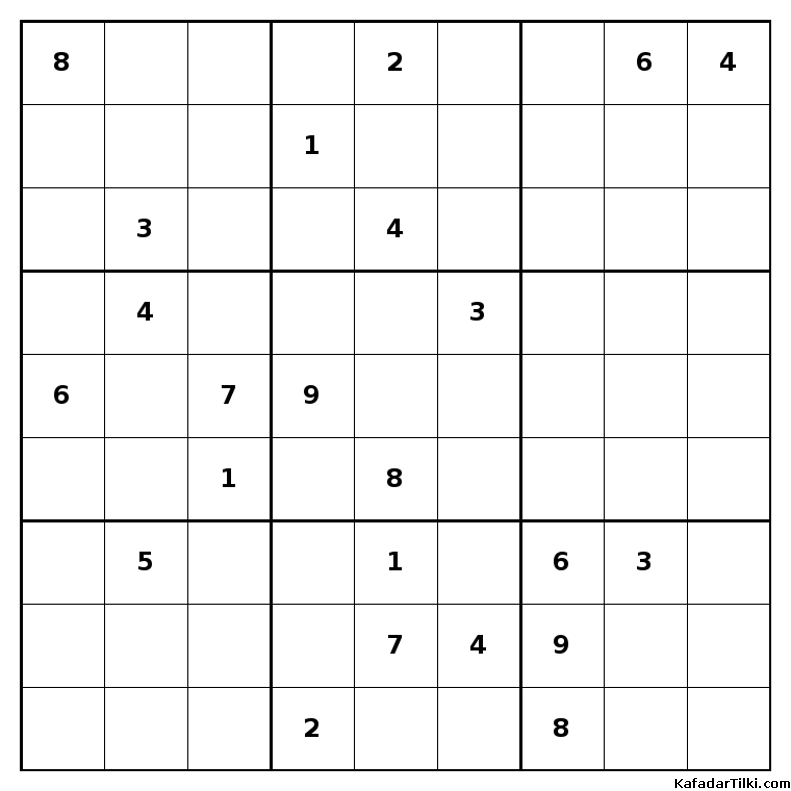 Orta Seviye Sudoku, Kitap 9 - 8