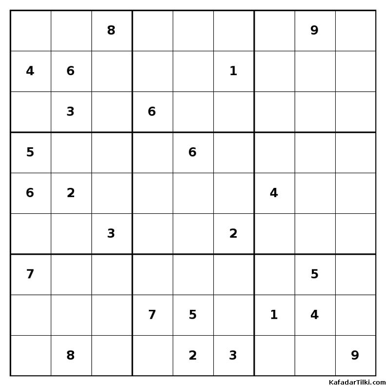 Orta Seviye Sudoku, Kitap 9 - 10