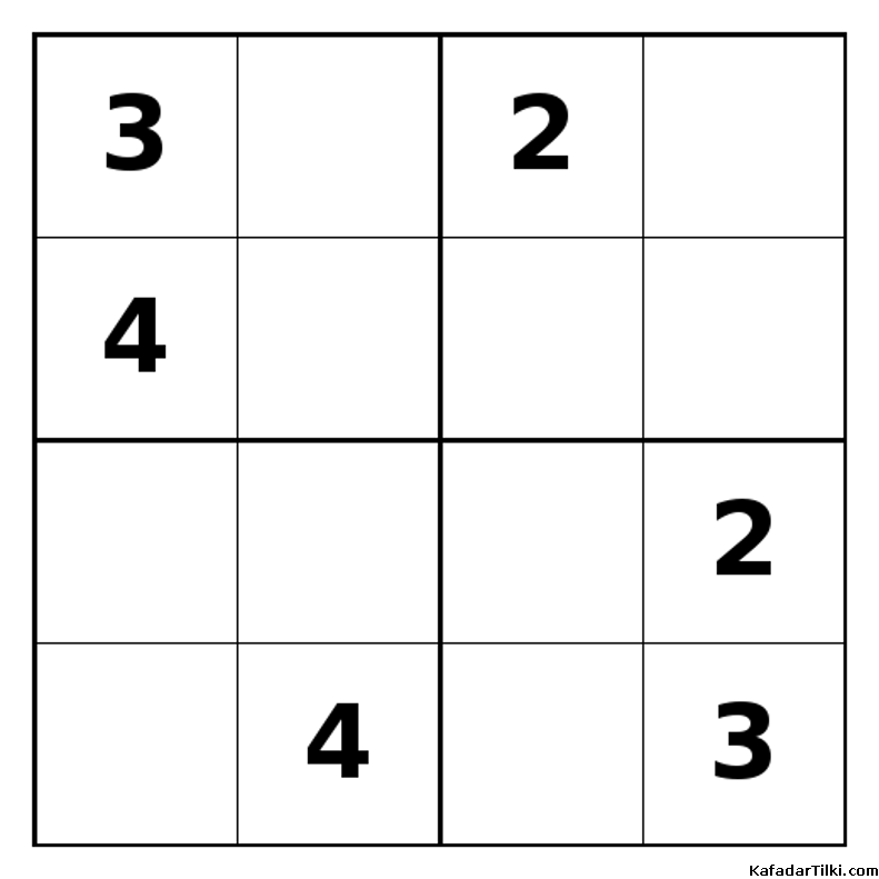Zor Mini Sudoku (4x4), Kitap 1 - 3