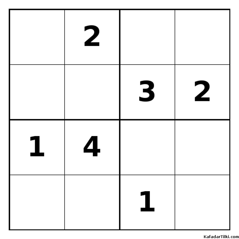 Zor Mini Sudoku (4x4), Kitap 1 - 7