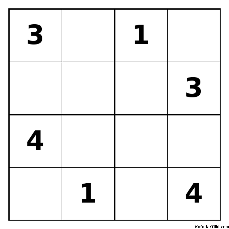 Zor Mini Sudoku (4x4), Kitap 10 - 5