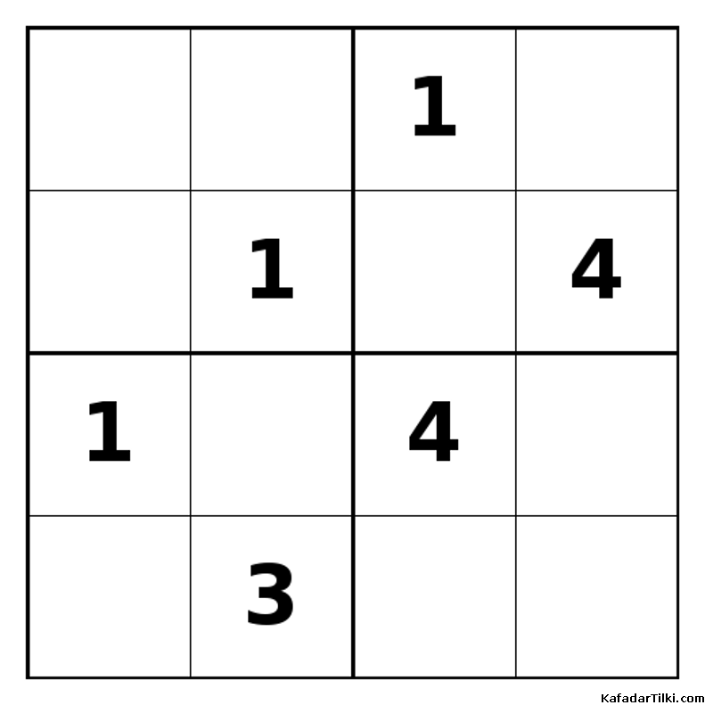Zor Mini Sudoku (4x4), Kitap 10 - 6
