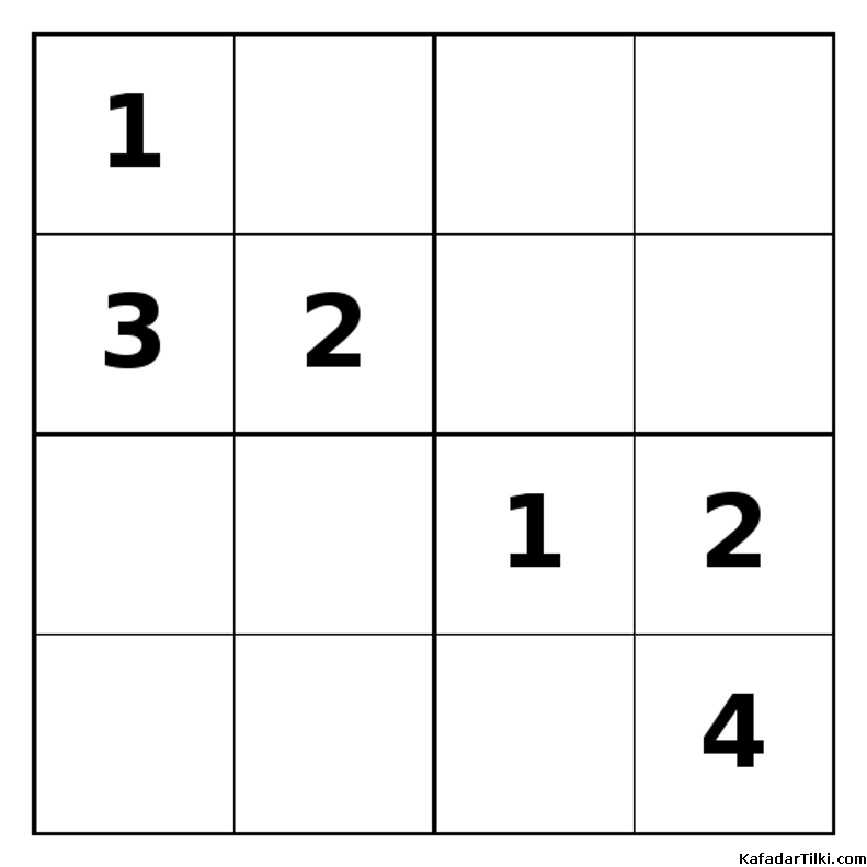 Zor Mini Sudoku (4x4), Kitap 10 - 7