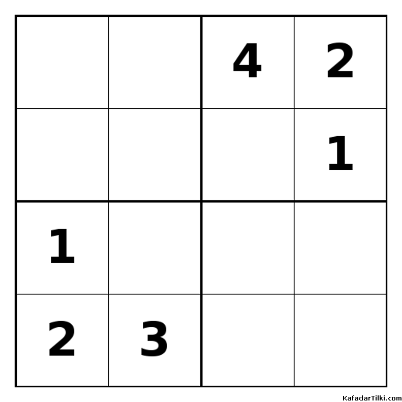 Zor Mini Sudoku (4x4), Kitap 10 - 8