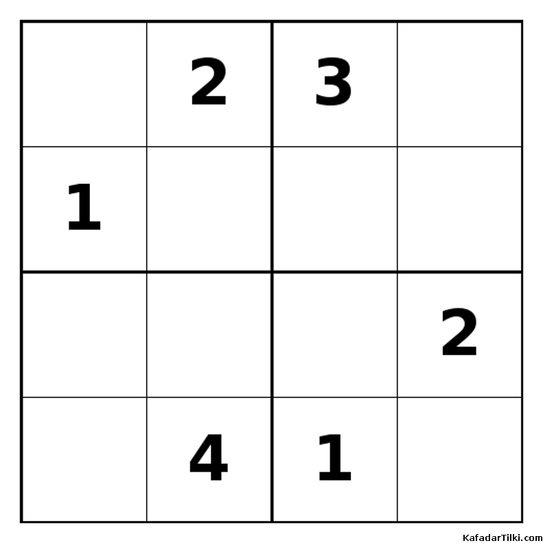 Zor Mini Sudoku (4x4), Kitap 11 - 1