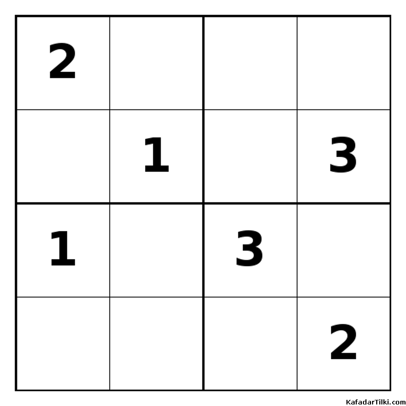 Zor Mini Sudoku (4x4), Kitap 11 - 3