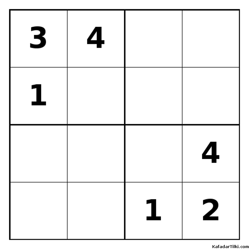 Zor Mini Sudoku (4x4), Kitap 11 - 5
