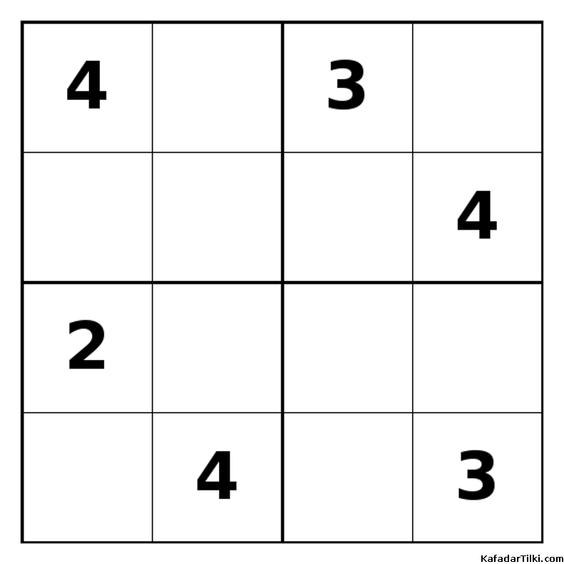 Zor Mini Sudoku (4x4), Kitap 11 - 8