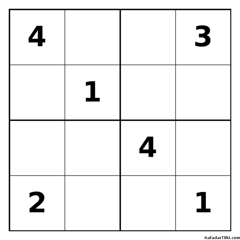 Zor Mini Sudoku (4x4), Kitap 11 - 9