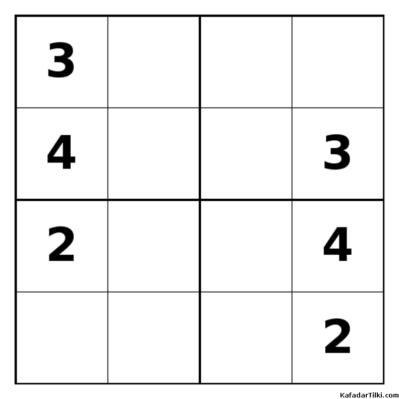 Zor Mini Sudoku (4x4), Kitap 11 - 10