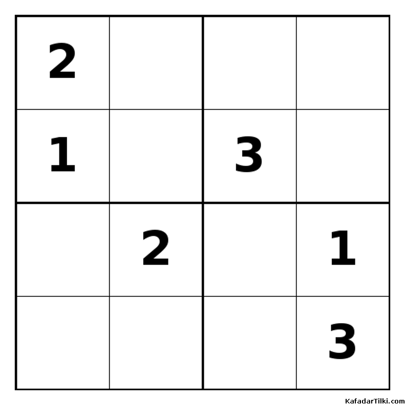 Zor Mini Sudoku (4x4), Kitap 12 - 2