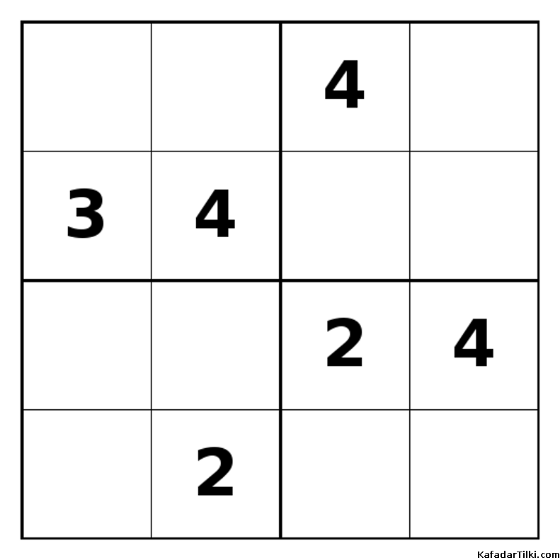Zor Mini Sudoku (4x4), Kitap 12 - 3