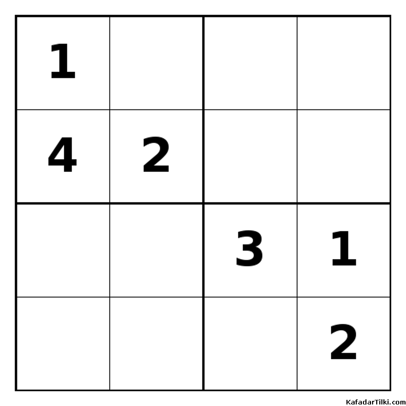 Zor Mini Sudoku (4x4), Kitap 13 - 2