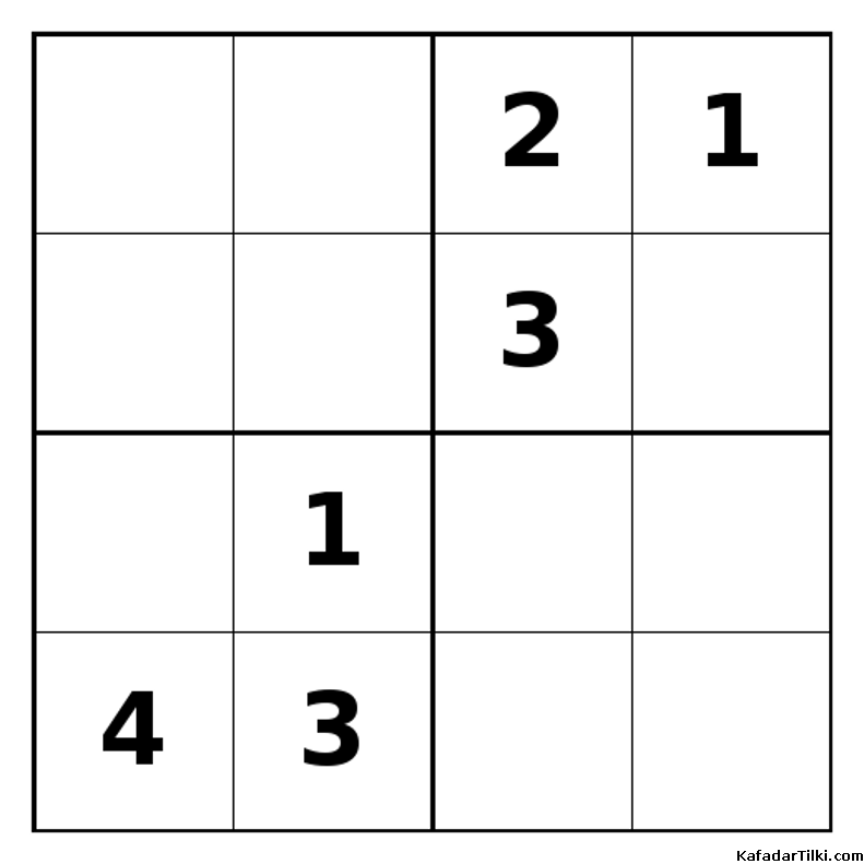 Zor Mini Sudoku (4x4), Kitap 13 - 4
