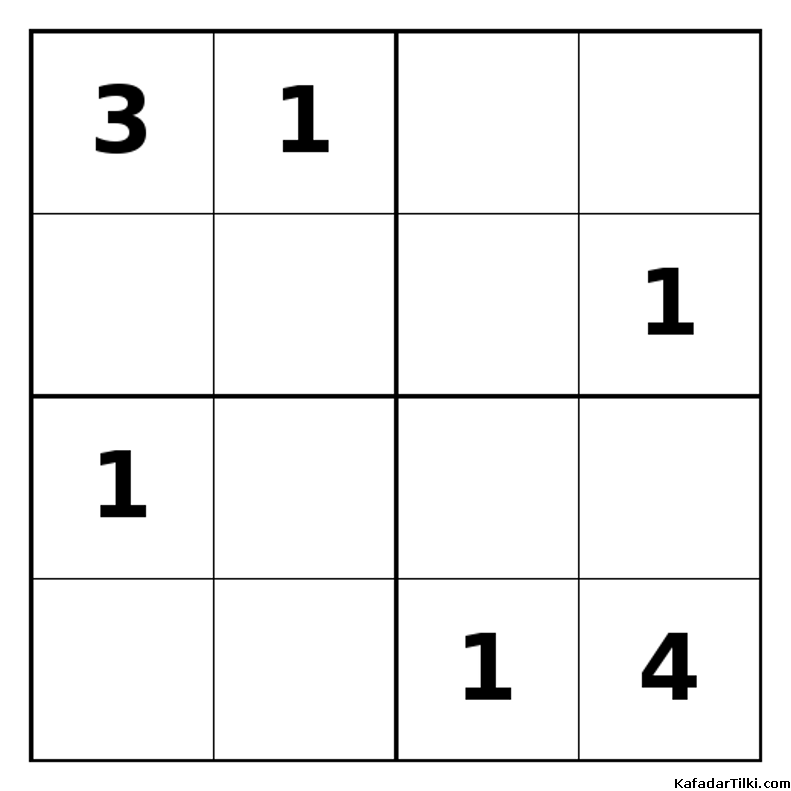 Zor Mini Sudoku (4x4), Kitap 13 - 5