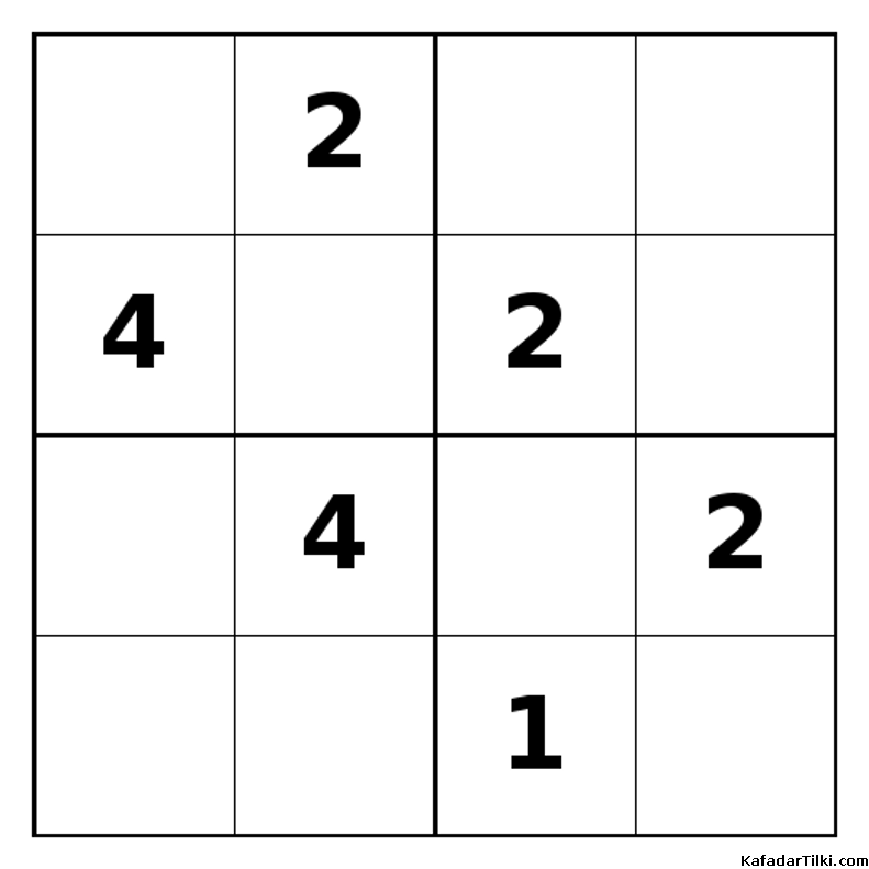 Zor Mini Sudoku (4x4), Kitap 13 - 6