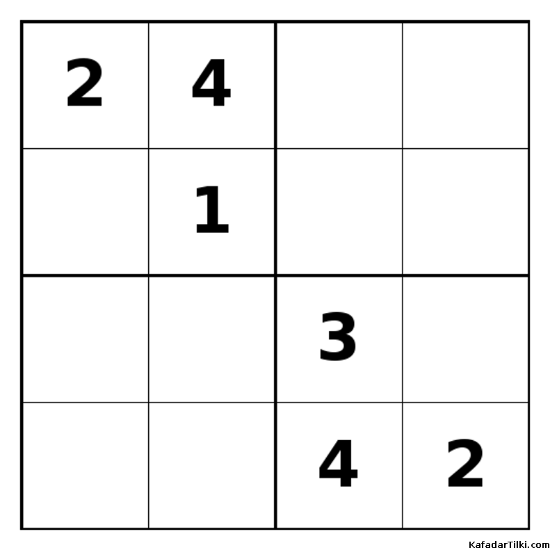 Zor Mini Sudoku (4x4), Kitap 13 - 7