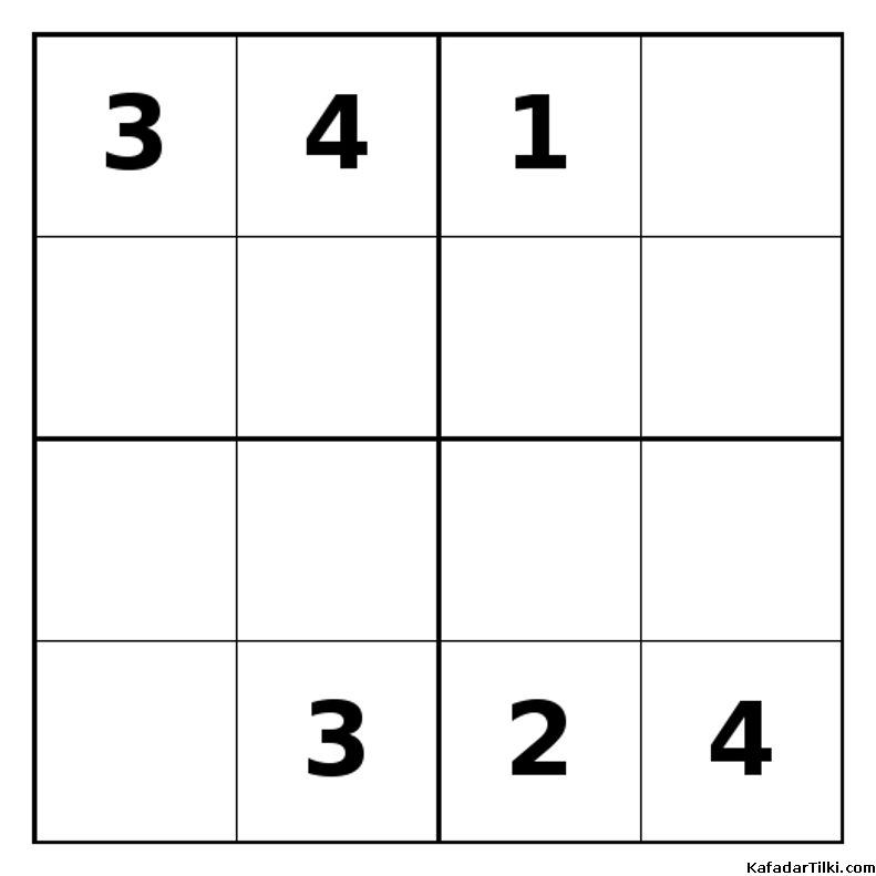 Zor Mini Sudoku (4x4), Kitap 13 - 10