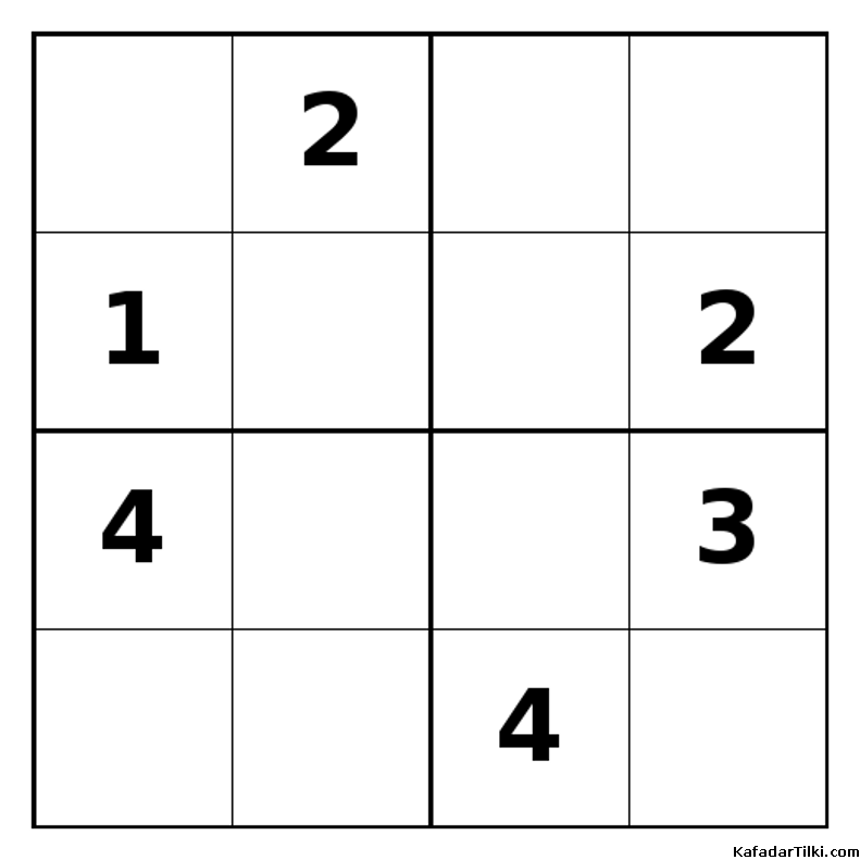 Zor Mini Sudoku (4x4), Kitap 14 - 3