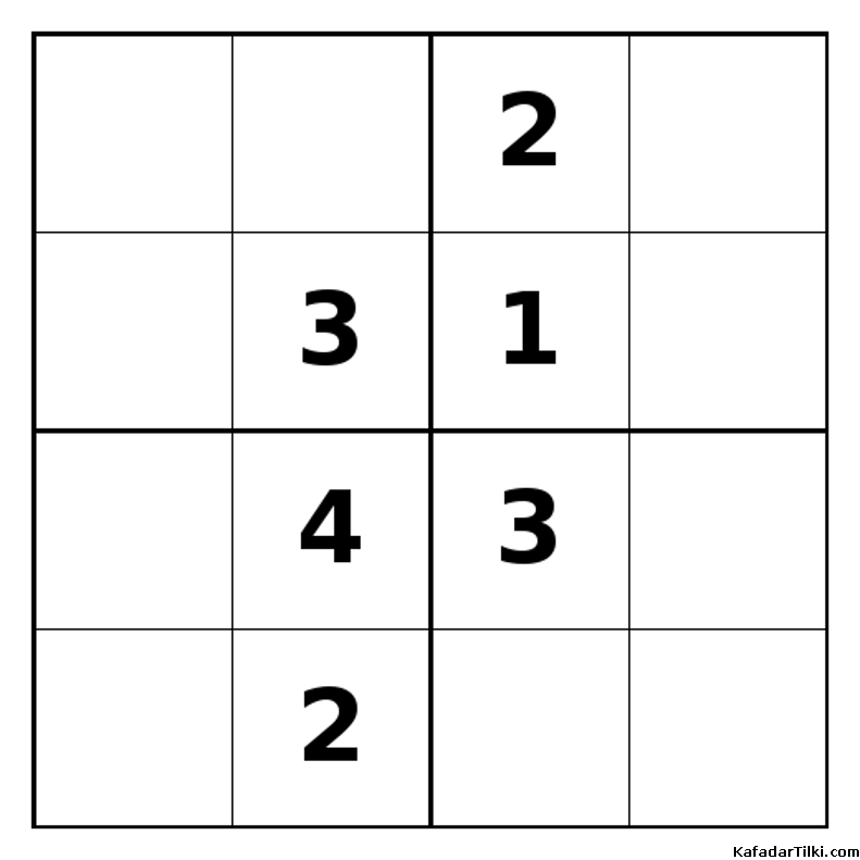Zor Mini Sudoku (4x4), Kitap 14 - 5