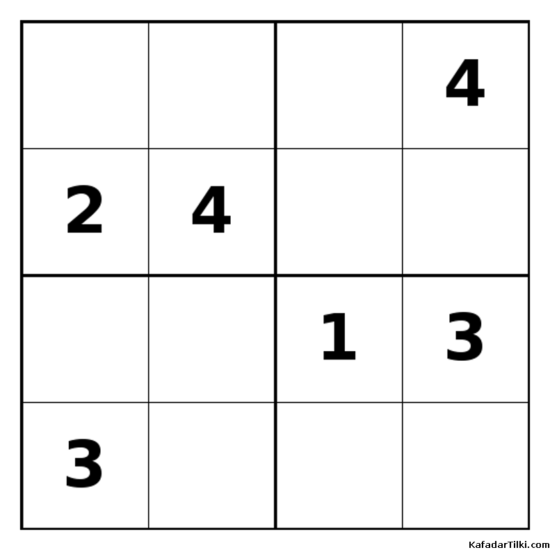 Zor Mini Sudoku (4x4), Kitap 14 - 6