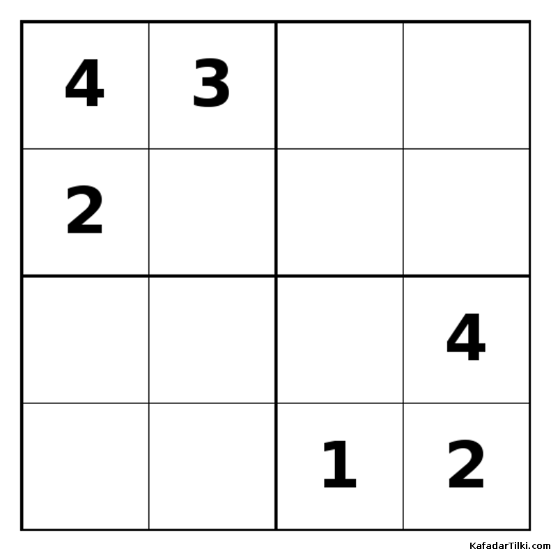 Zor Mini Sudoku (4x4), Kitap 14 - 10