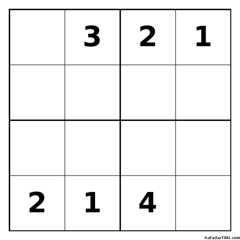 Zor Mini Sudoku (4x4), Kitap 15 - 1