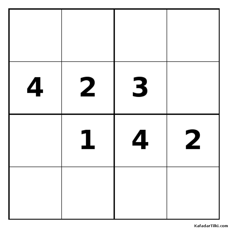 Zor Mini Sudoku (4x4), Kitap 15 - 2