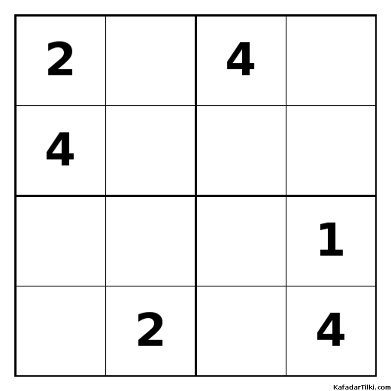Zor Mini Sudoku (4x4), Kitap 15 - 8