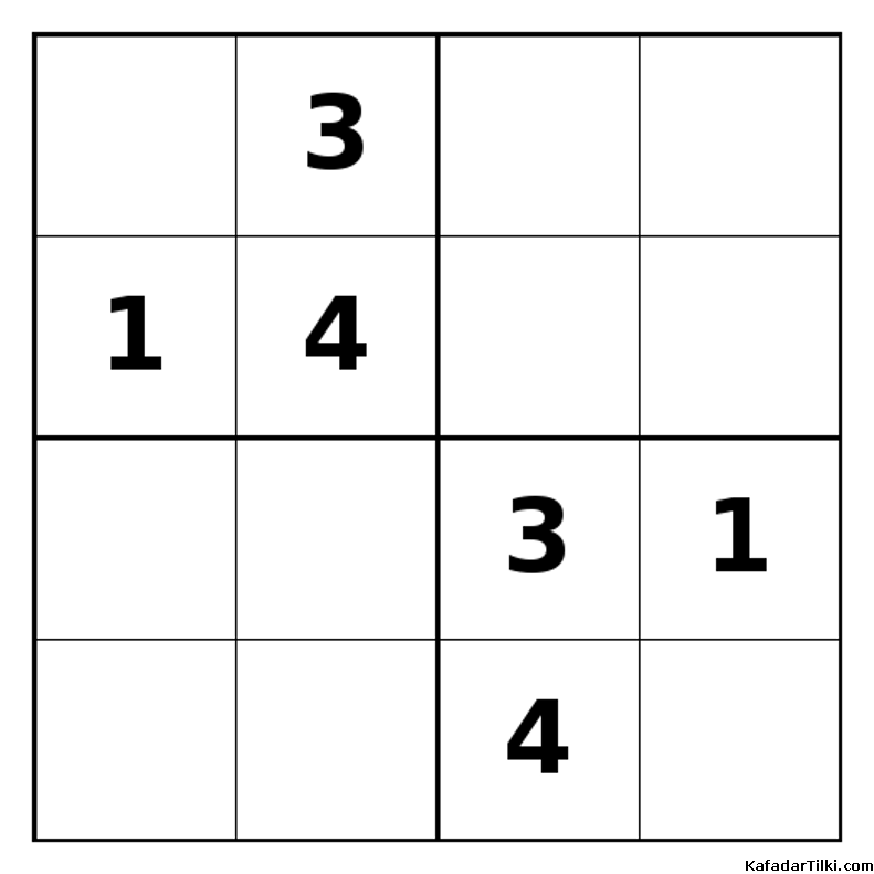 Zor Mini Sudoku (4x4), Kitap 15 - 10