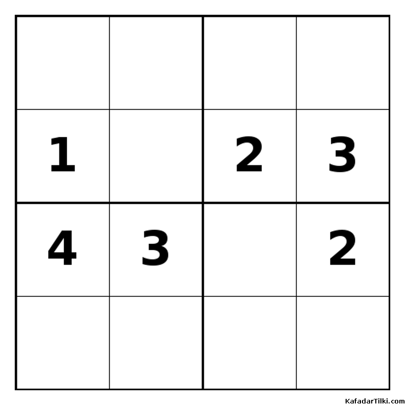 Zor Mini Sudoku (4x4), Kitap 16 - 1