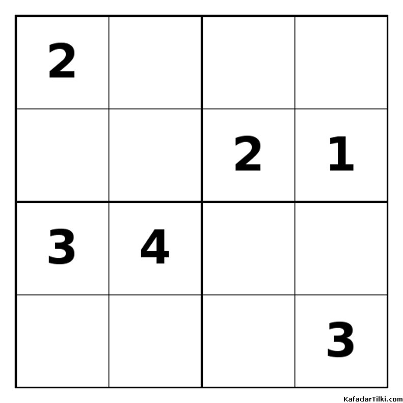Zor Mini Sudoku (4x4), Kitap 16 - 4