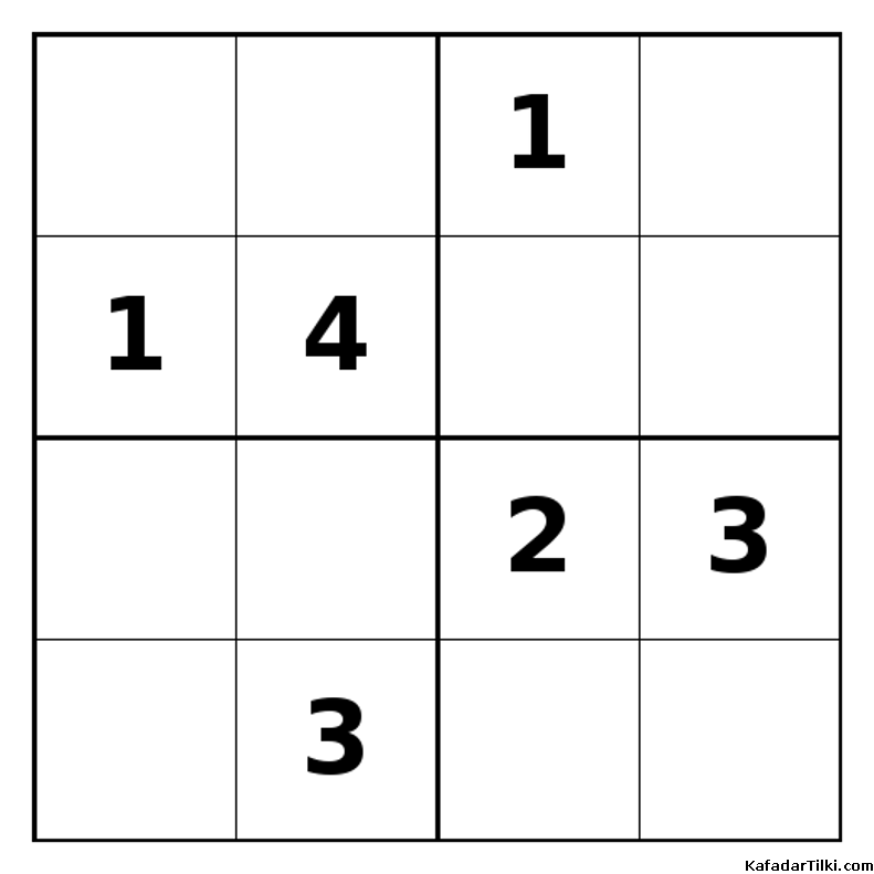 Zor Mini Sudoku (4x4), Kitap 16 - 5